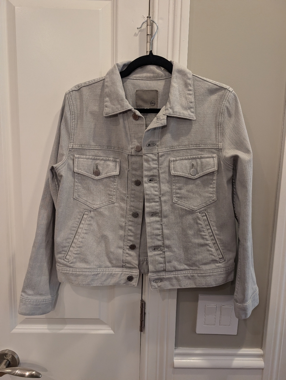 AG Grey Jean Jacket Size Medium- Stretchy